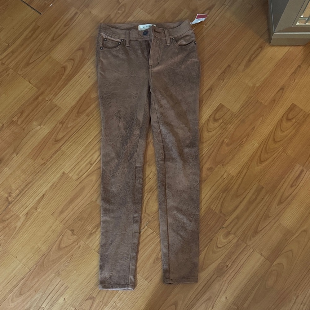 We The Free Brown Straight Leg Pants